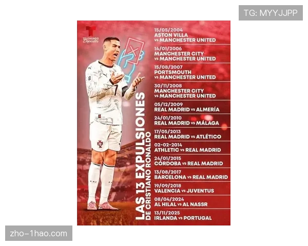 葡萄牙客场爆冷0-2不敌爱尔兰 C罗染红离场